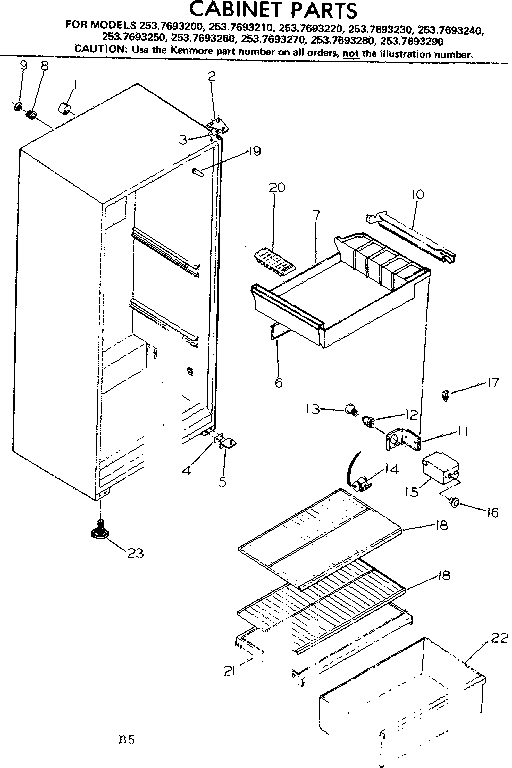 CABINET PARTS