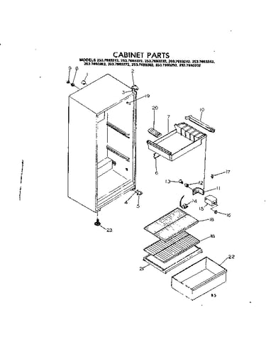 Cabinet parts