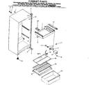 Kenmore 2537693283 cabinet parts diagram