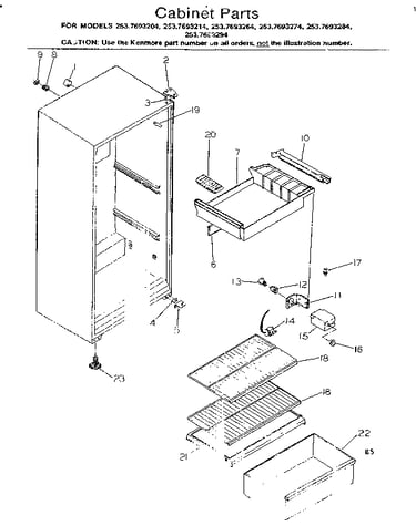 Cabinet parts