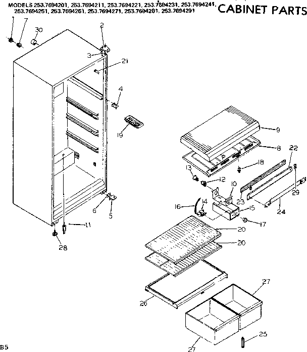 CABINET PARTS