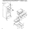 Kenmore 2537694271 cabinet parts diagram