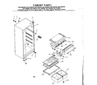 Kenmore 2537694252 cabinet parts diagram