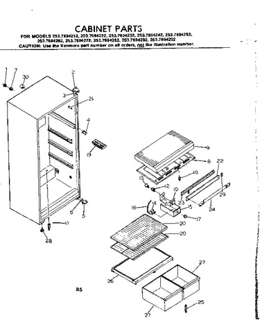 Cabinet parts