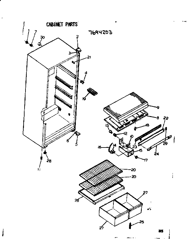 CABINET PARTS