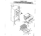 Kenmore 2537694204 cabinet parts diagram