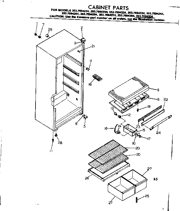 CABINET PARTS