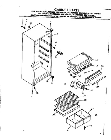 Cabinet parts