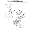Kenmore 2537694205 cabinet parts diagram