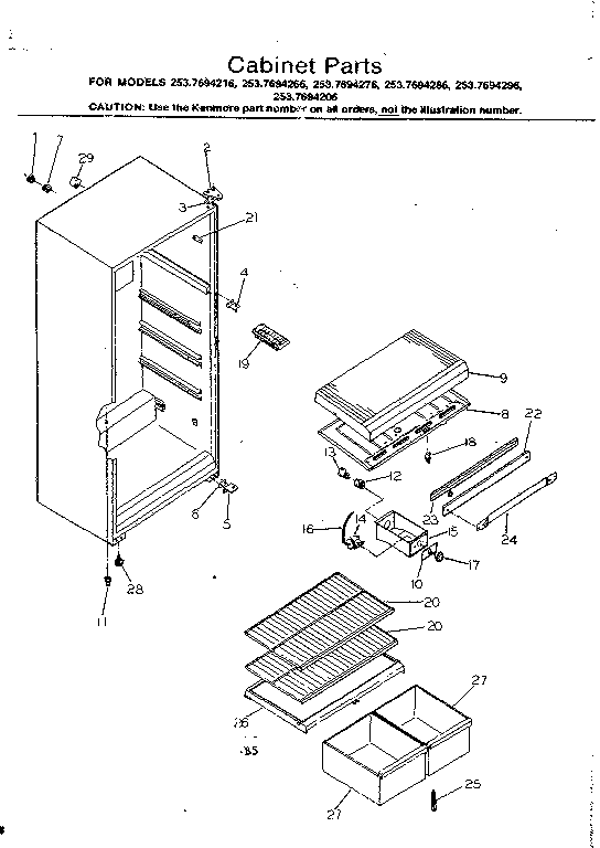 CABINET PARTS