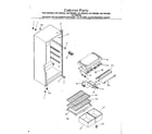 Kenmore 2537694276 cabinet parts diagram
