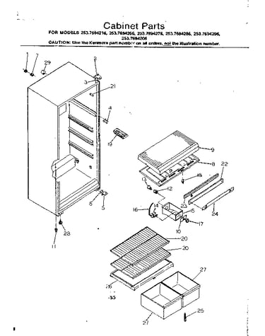 Cabinet parts