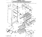Kenmore 2538694580 cabinet parts diagram