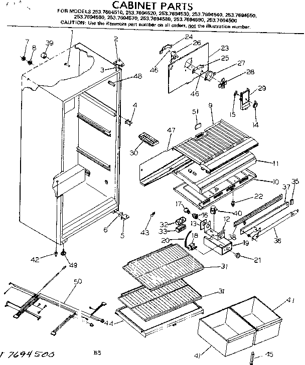 CABINET PARTS