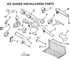 Kenmore 2537694580 icemaker installation parts diagram