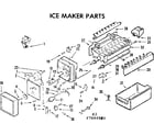 Kenmore 2538694580 ice maker parts diagram