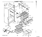 Kenmore 2537694591 cabinet parts diagram
