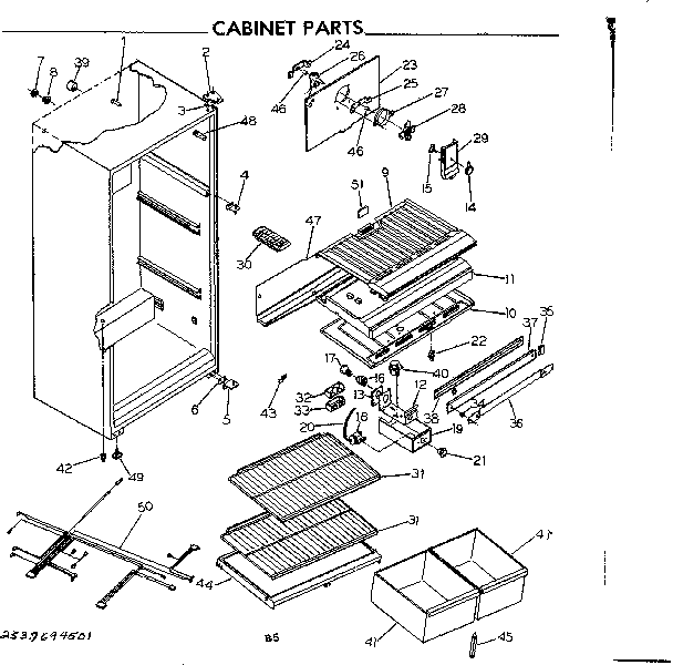Cabinet parts