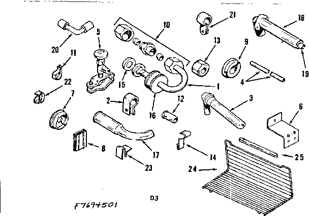 Ice maker installation parts kit no. 8082