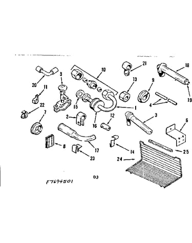 Ice maker installation parts kit no. 8082