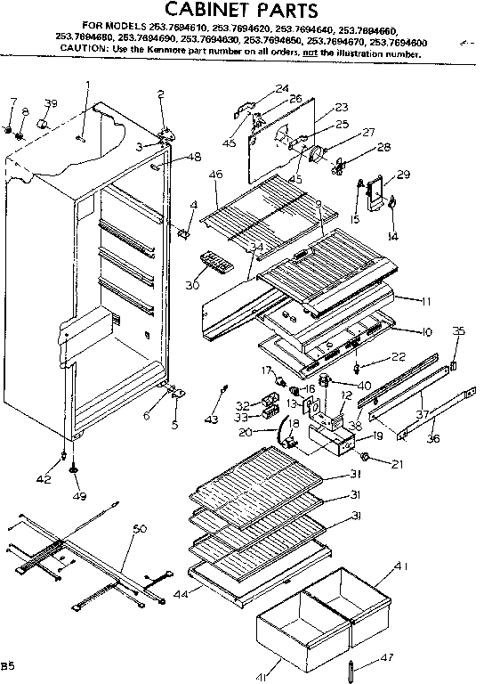 Cabinet parts