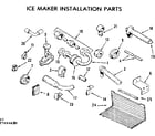 Kenmore 2537694690 ice maker installation parts diagram