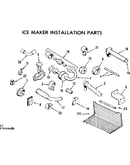 Ice maker installation parts