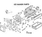 Kenmore 2537694640 ice maker parts diagram