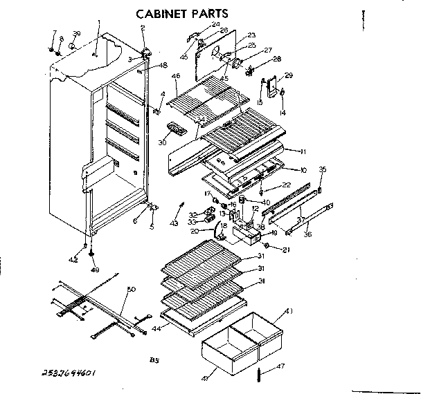 Cabinet parts