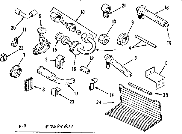 Ice maker installation parts kit no. 8082