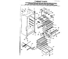 Kenmore 2537694642 cabinet parts diagram