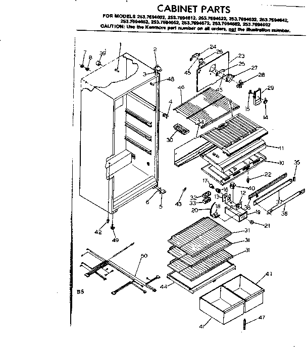 Cabinet parts