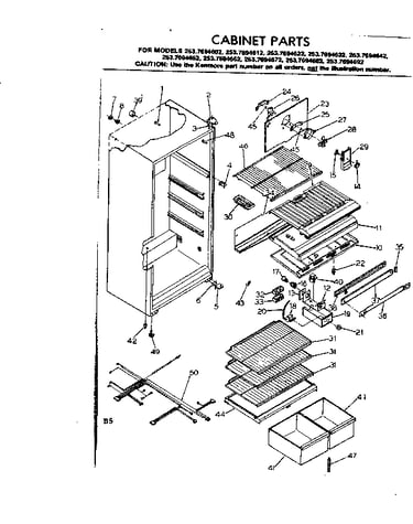 Cabinet parts