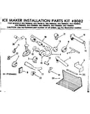 Ice maker installation parts kit no 8082