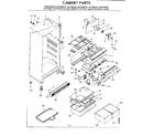 Kenmore 2537699160 cabinet parts diagram
