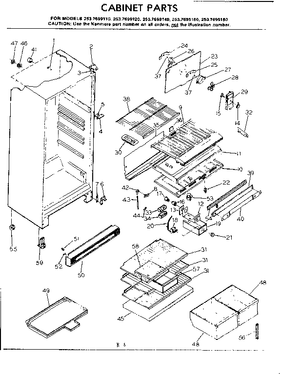 Cabinet parts