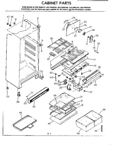 Cabinet parts