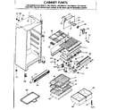 Kenmore 2537699121 cabinet parts diagram