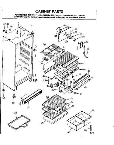 Cabinet parts