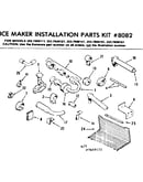 Ice maker installation parts kit no. 8082