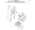 Kenmore 2538132261 cabinet parts diagram