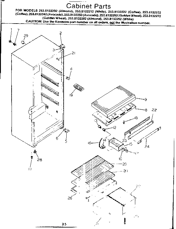 CABINET PARTS