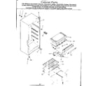 Kenmore 2538132242 cabinet parts diagram