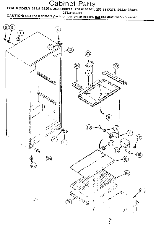Cabinet parts