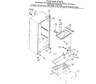 Kenmore 2538133292 cabinet parts diagram