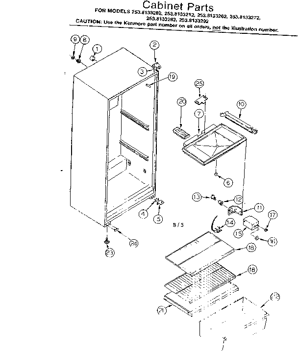 Cabinet parts