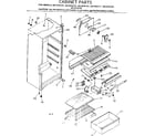 Kenmore 2538134101 cabinet parts diagram