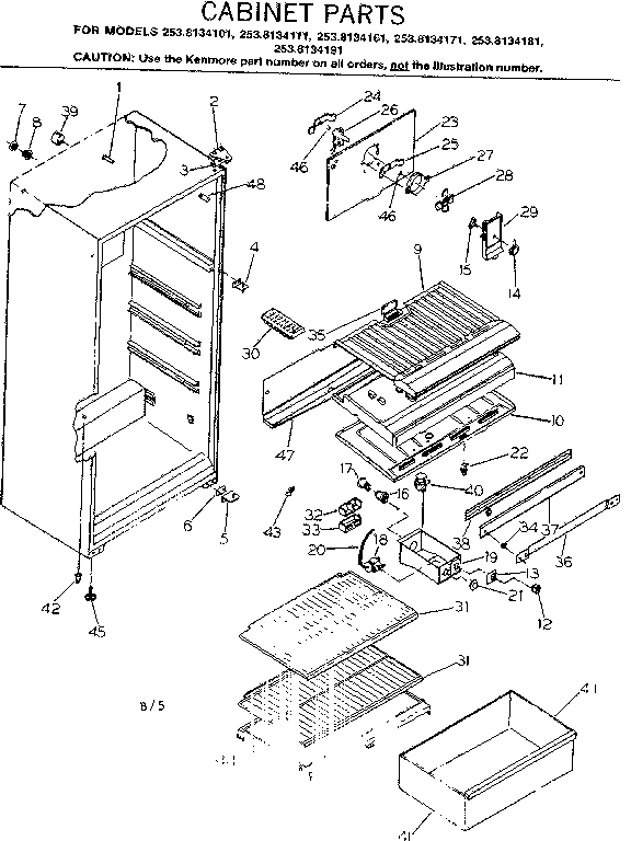 Cabinet parts