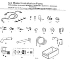 Kenmore 2538134101 ice maker installation parts diagram