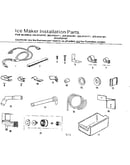 Ice maker installation parts